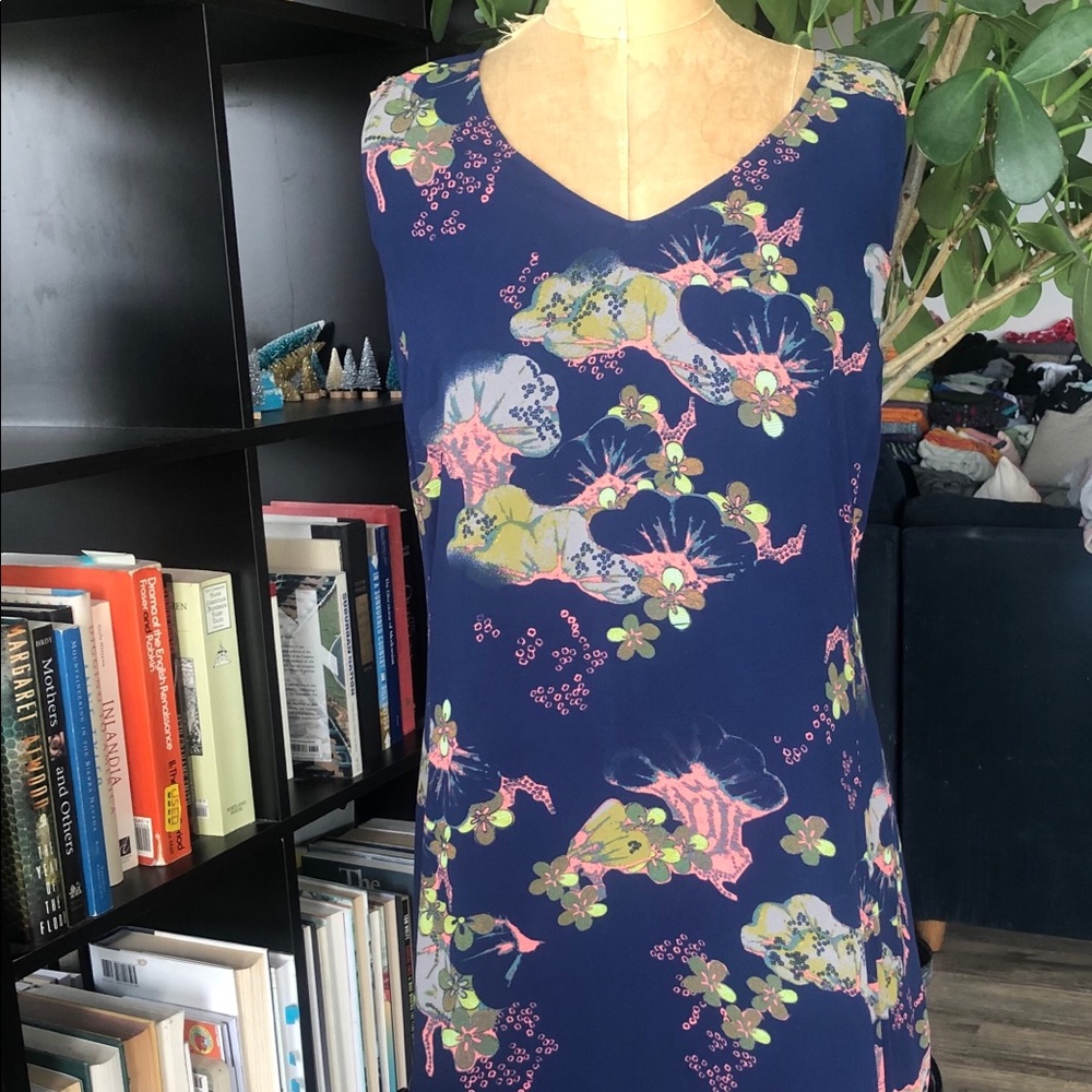 Sejour Weird Algae Bloom Print Dress
